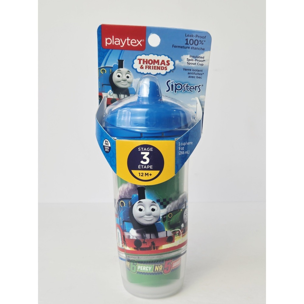 Playtex Sipsters  sippy cup   Thomas & friends 9oz spill proof spout New